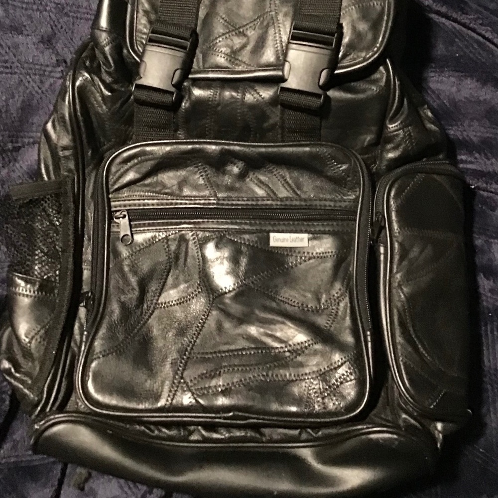 LEATHER PATCHWORK BACKPACK